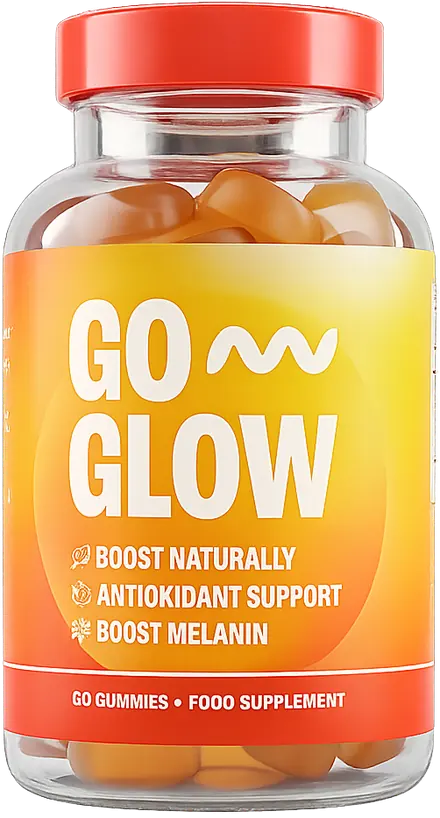 GoGlow Skin Gummies – frasco de gomas de fruta